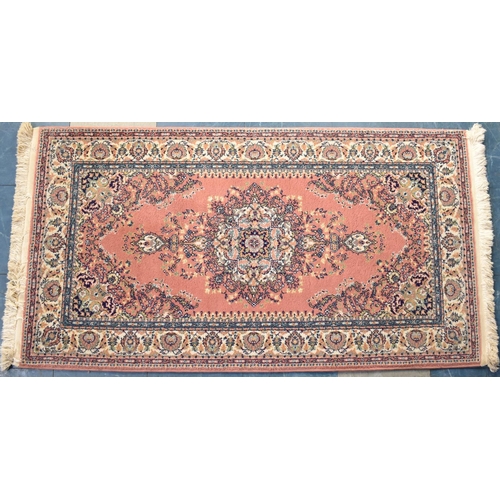 618 - A Late 20th Century Patterned Hearth Rug, 148x81cms