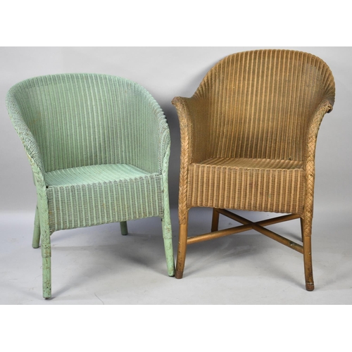 625 - Two Lloyd Loom Tub Armchairs