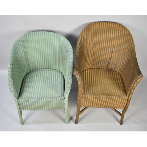 625 - Two Lloyd Loom Tub Armchairs