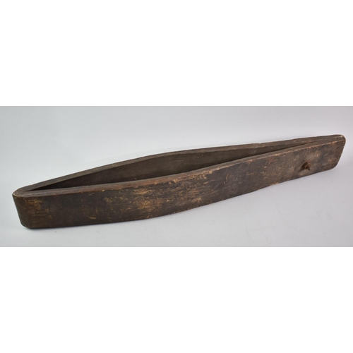 634 - A Large Vintage Wooden Leather Workers Clamp, 81cm Long