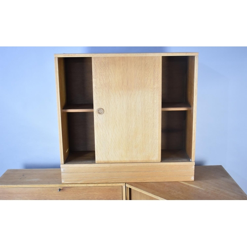 476 - Three Mid Century Units to Comprise Bureau Cabinet, Corner Cabinet and Further Cabinet