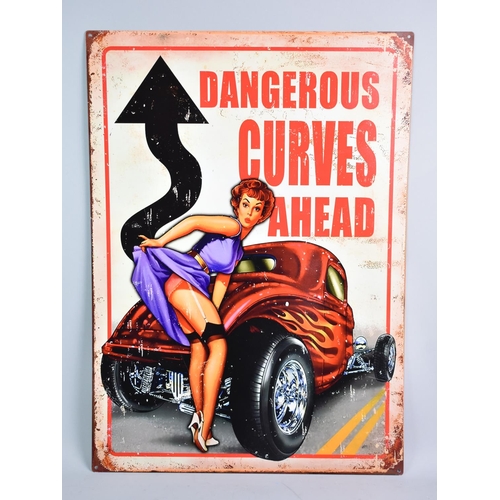 181 - A Reproduction American Style Motoring Sign Printed on Tin, 