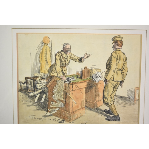 185 - A Collection of Five Military Cartoon Engravings