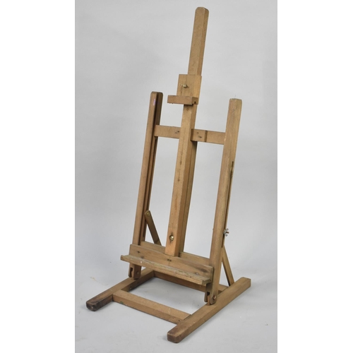 206 - A Mid 20th Century Wooden Artists Adjustable Easel