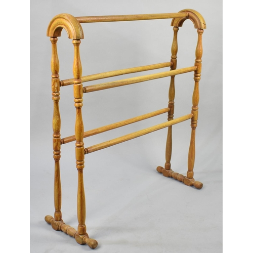 472 - A Reproduction Victorian Towel Rail, 69cms Wide