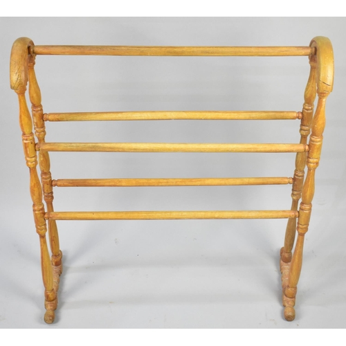 472 - A Reproduction Victorian Towel Rail, 69cms Wide