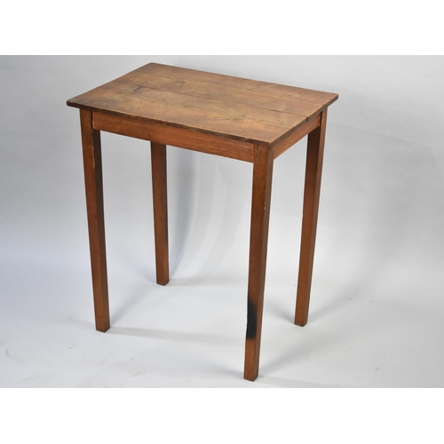 66 - An Edwardian Oak Rectangular Occasional Table, 56cms Wide