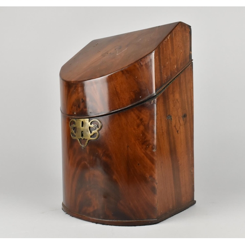 1 - A 19th Century Mahogany Knife Box, Now without Interior, 21x18x33cms High