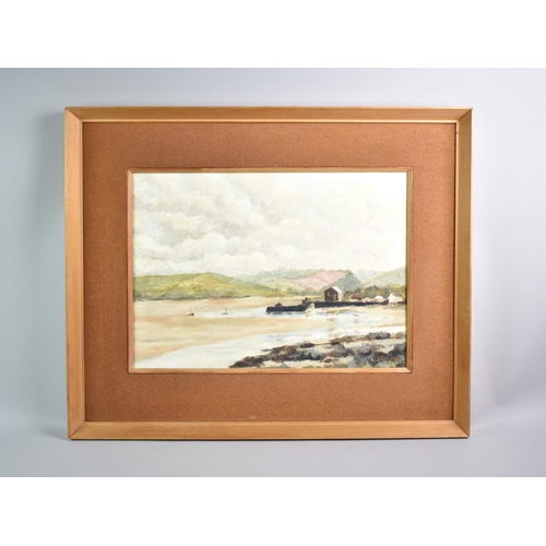 186 - A Framed Oil on Board, Seascape View, Subject 48x34cms