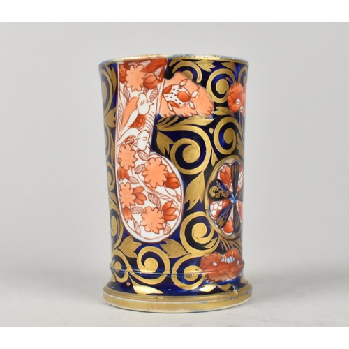 25 - A 19th Century Imari Cylindrical Vase, Impressed Mark to Base, 9.5cm high