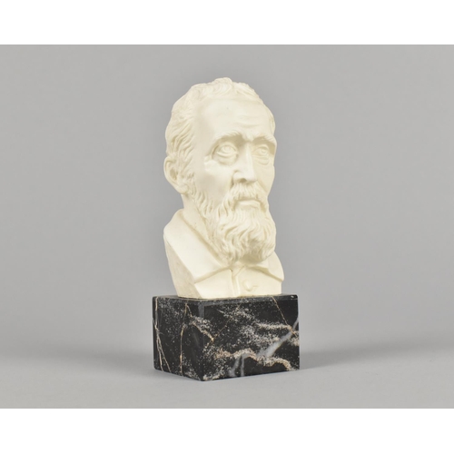 70 - A Resin Bust on Plinth Base, 12cms High