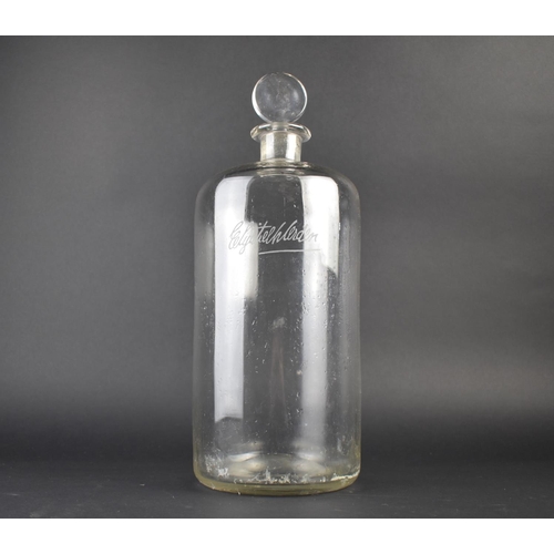 76 - A Large Vintage Glass Advertising Perfume Bottle and Stopper for Elizabeth Arden, 28.5cms High