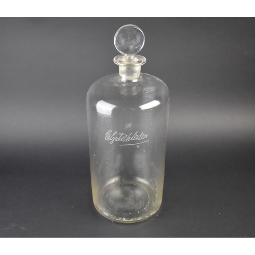 76 - A Large Vintage Glass Advertising Perfume Bottle and Stopper for Elizabeth Arden, 28.5cms High