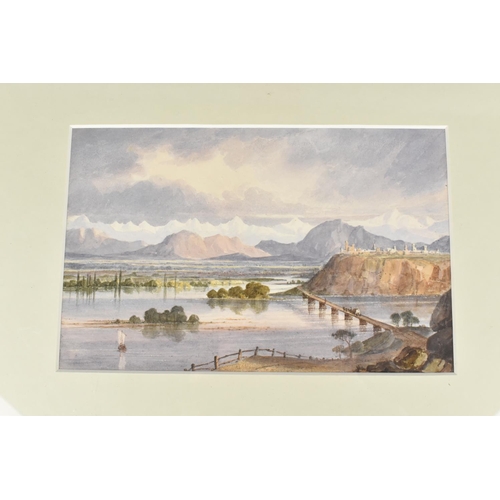 137 - A Framed 19th Century Watercolour, Landscape Scene, Subject 23x14.5cms