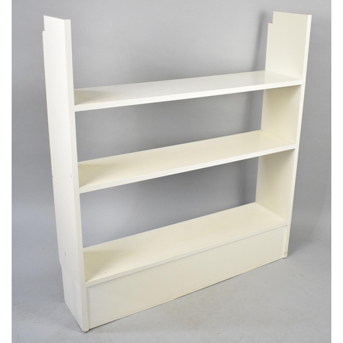 507 - A White Painted Shelf Unit, 92cms Wide