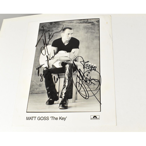 232 - Two Albums Containing Publicity Photographs for Various Bands and Artists, Some Signed