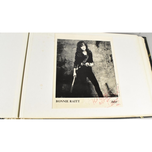 232 - Two Albums Containing Publicity Photographs for Various Bands and Artists, Some Signed