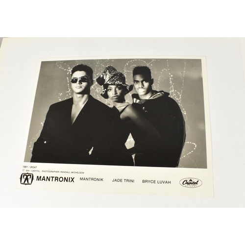 232 - Two Albums Containing Publicity Photographs for Various Bands and Artists, Some Signed