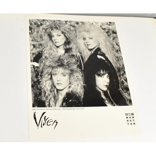 232 - Two Albums Containing Publicity Photographs for Various Bands and Artists, Some Signed