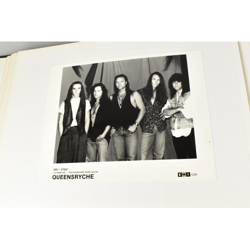 232 - Two Albums Containing Publicity Photographs for Various Bands and Artists, Some Signed