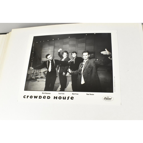 232 - Two Albums Containing Publicity Photographs for Various Bands and Artists, Some Signed