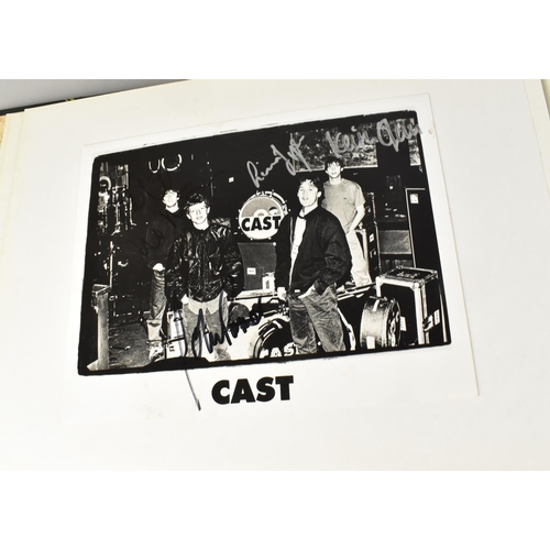 232 - Two Albums Containing Publicity Photographs for Various Bands and Artists, Some Signed