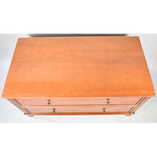 501 - A Modern Two Drawer Bedroom Chest, 116x50 and 63cms High