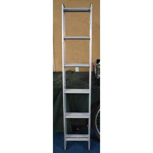 416 - A Modern Aluminium Folding Decorators Ladder