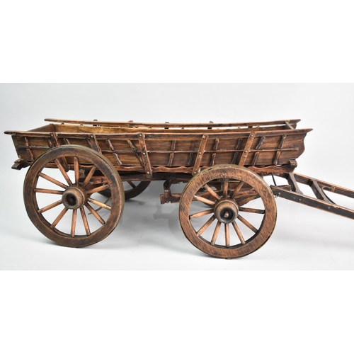 42 - A Nicely Made Model, Four Wheeled Wagon, 48cms Long