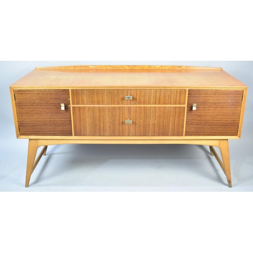 443 - A 1960s/1970s Dressing table with Two Centre Drawers Flanked by Cupboards