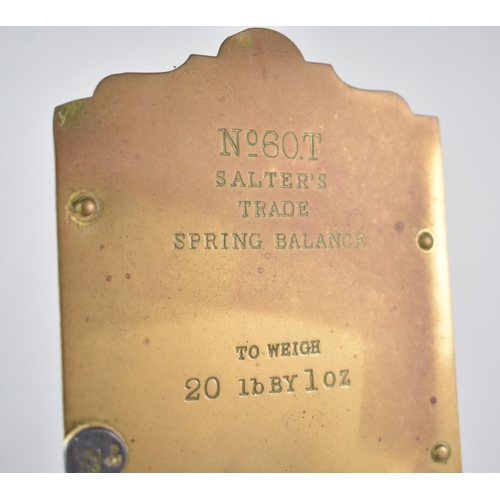 58 - A Vintage Salters No 60 T Spring Balance, 37cms High