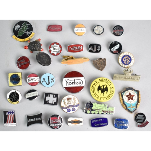 79 - A Collection of Various Enamelled Badges, Mainly Motorcycle and Railways