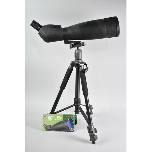 84 - A Bresser Spotting Scope on Tripod Base