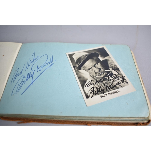 89 - A 1940s Autograph Book Containing Autographs of Footballers, Cricketers, Boxers, to include Wolves 1... 