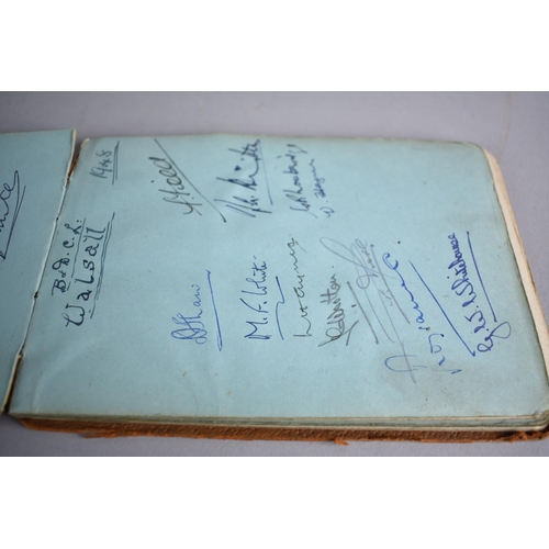 89 - A 1940s Autograph Book Containing Autographs of Footballers, Cricketers, Boxers, to include Wolves 1... 