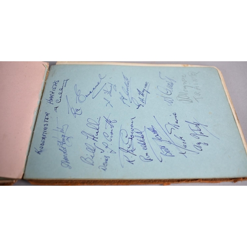 89 - A 1940s Autograph Book Containing Autographs of Footballers, Cricketers, Boxers, to include Wolves 1... 