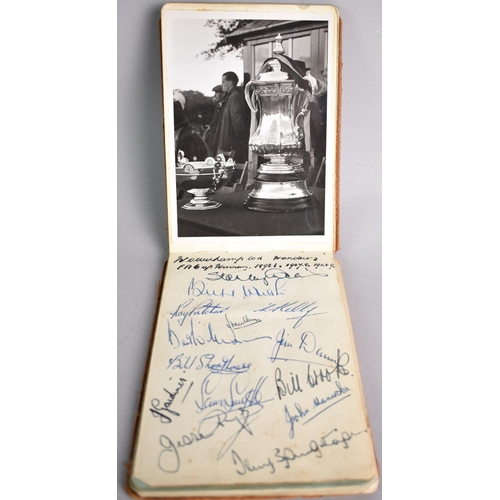 89 - A 1940s Autograph Book Containing Autographs of Footballers, Cricketers, Boxers, to include Wolves 1... 