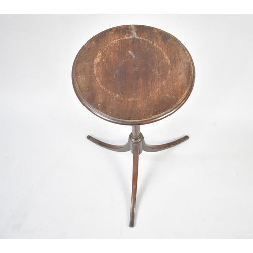 90 - A Mahogany Tripod Based Circular Topped Torchere, 60cms Diameter and 73cms High