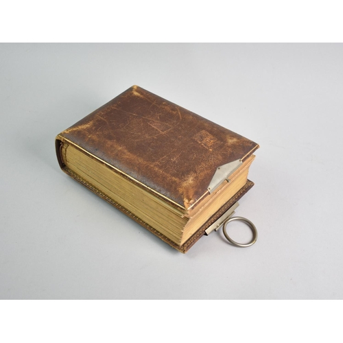 92 - A Late Victorian Photograph Album with Metal Clasp Containing Monochrome Family Portrait Photographs