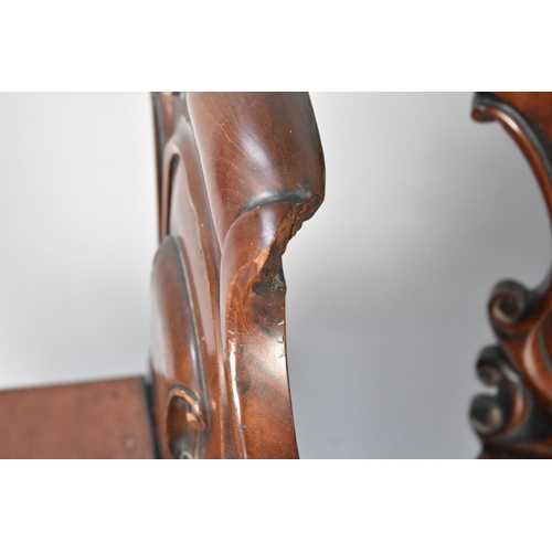 95 - A Pair of Victorian Mahogany Hall Side Chairs with Shield Backs