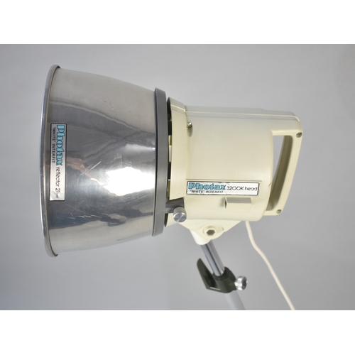 539 - A Photax Reflector 'White' Interfit, 3200K Head, Reflector 21cm