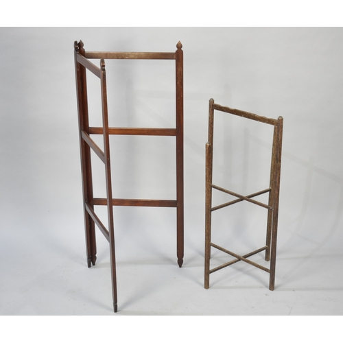 547 - A Late 19th/Early 20th Century Folding Clothes Airer Together with a Folding Stand