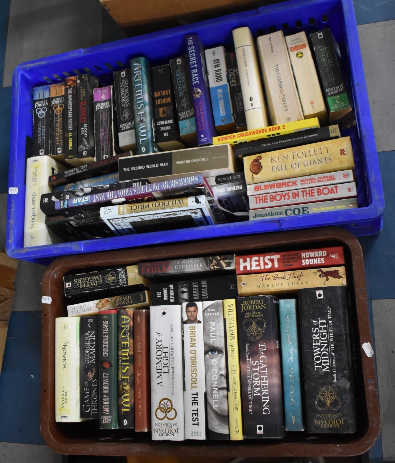 Two Boxes of Various Books