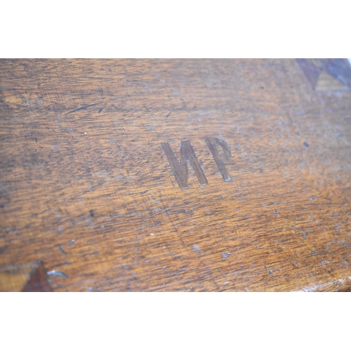 9 - An Edwardian Inlaid Mahogany Rectangular Stool, 36cms Wide