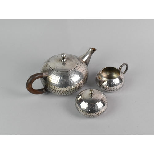 147 - A Mid 20th Century Silver Plated Three Piece tea Service