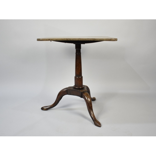 175 - A 19th Century Square Snap Top Table on Tripod Base, 53cm Square