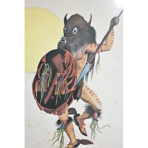 195 - A Framed North American Limited Edition Print, Mandons Buffalo Warrior by Alice Souligny, 184/950, S... 