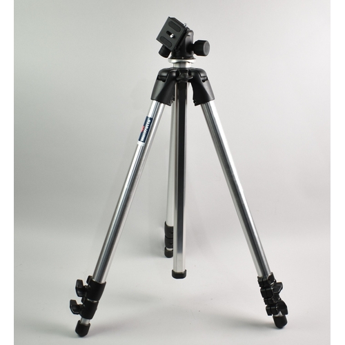 226 - A Modern Manfrotto BH-40 Camera Tripod in Canvas Carry Bag