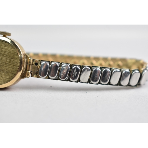 439 - A 9ct Gold Cased Excalibur Wrist Watch, White Dial with Roman Numerals, Case Measuring 19.4mm Diamet... 