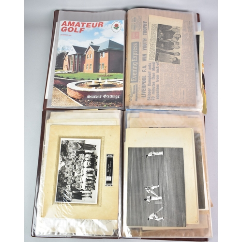 550 - Two Albums Containing Various Cricketing and Other Ephemera to Include Newspaper Cuttings, 1961 Aust... 